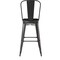 Emma and Oliver Kam Metal Indoor-Outdoor Stool with Removable Back and All-Weather Polystyrene Seat